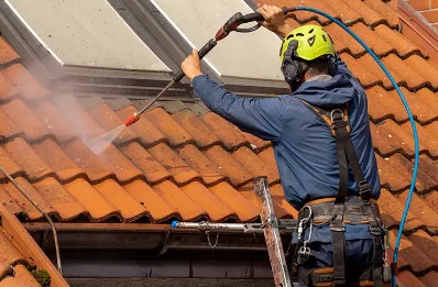 Démoussage et hydrofuge de toiture à Eygaliers